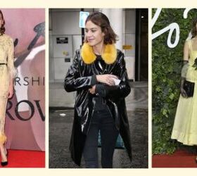how to emulate alexa chung s style fashion tips outfit ideas, Black and yellow Alexa Chung outfits