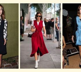 how to emulate alexa chung s style fashion tips outfit ideas, Alexa Chung layering a top under a dress