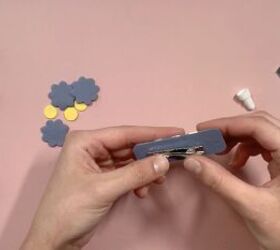 how to make polymer clay hair accessories flower barrettes