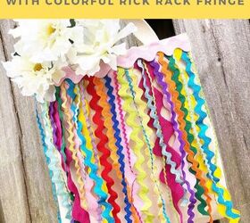 DIY Colorful Market Tote With Upcycled Rick Rack Fringe