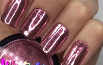 How to Easily Do Rose Gold Chrome Nails With Powder Instead of Polish