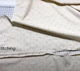 how to sew a cute boat neck dress without using a pattern, Topstitching the shoulder seam allowance