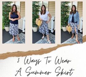 3 ways to wear a summer skirt