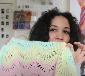 The surprising but super pretty way you can use a granny blanket for spring and summer