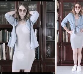 2 Easy Gray Dress Outfit Ideas: Dressed Up & Dressed Down