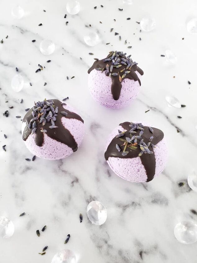 lavender chocolate bath bombs