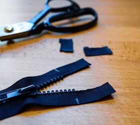 how to shorten a zipper, HOW TO SHORTEN PLASTIC ZIPPER