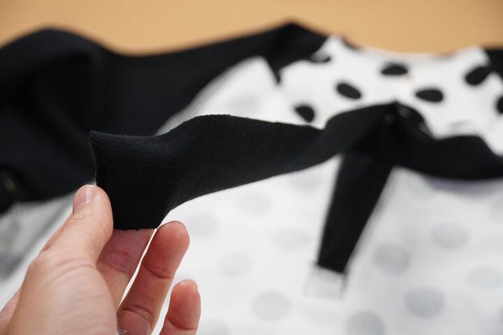 how to sew a tie up neckline