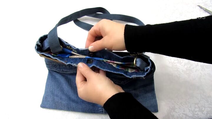 how to make 4 easy diy denim bags out of one pair of old jeans, how to make denim bags