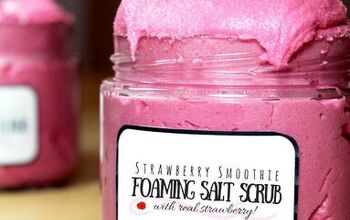 Strawberry Smoothie Whipped Salt Scrub Recipe for Glowing Skin