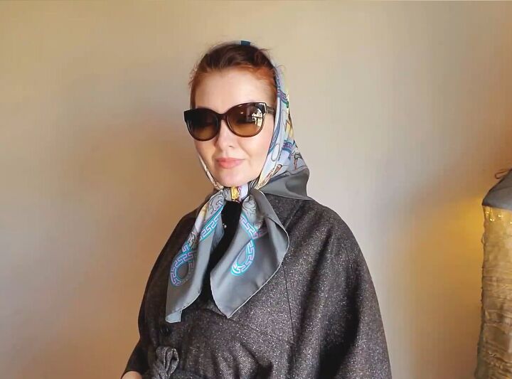 7 elegant grace kelly scarf styles to channel your inner princess, Wearing a headscarf with sunglasses