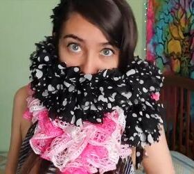 how to make a funky diy ruffle scarf in a few simple steps, DIY ruffle scarves