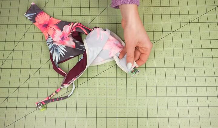 how to sew strappy bikini bottoms in 2 different styles, Attaching the pieces together