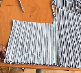 how to make cute diy overall shorts in a few easy steps, Cutting out the front and back pieces