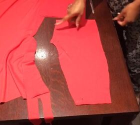 how to sew a cute biker shorts set without a pattern, Pinning the crotch area