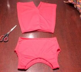 how to sew a cute biker shorts set without a pattern, DIY sewn set