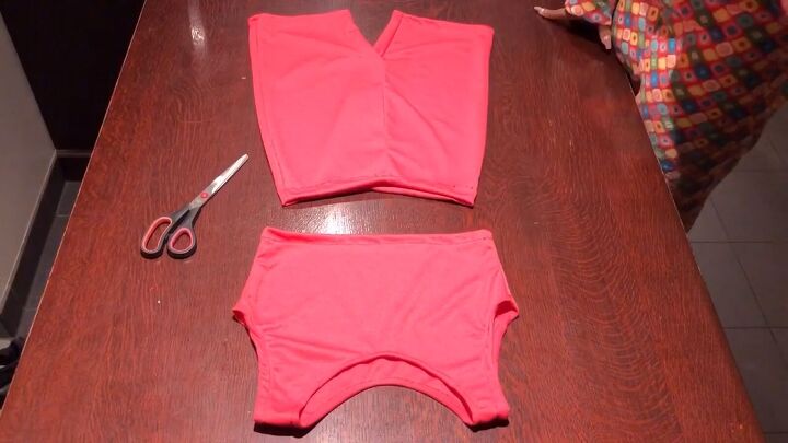 how to sew a cute biker shorts set without a pattern, DIY sewn set
