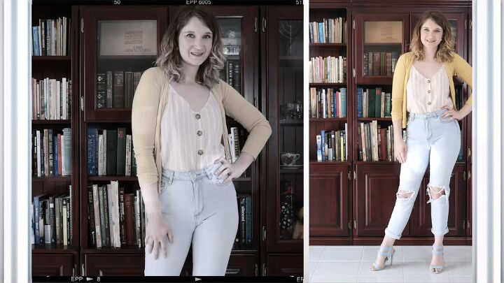 how to dress up dress down mom jeans glam vs casual, How to dress down mom jeans