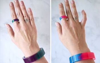 Thermochromic (Color-Changing) Resin Bracelet & Ring Set
