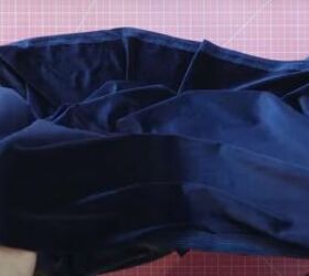 How to Sew a Cute Velvet Dress With a Wrap Top & Long Flowy Skirt Upstyle