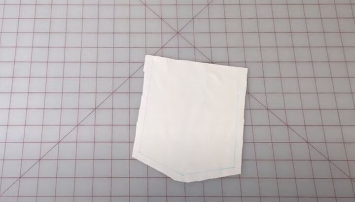 sewing an oversized t shirt that s on trend for summer, Pocket pattern for the t shirt