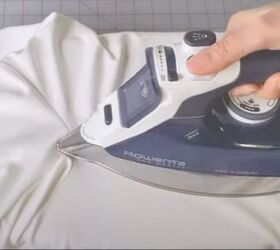 sewing an oversized t shirt that s on trend for summer, Pressing the side seams