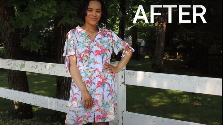 diy men's shirt to dress Refashion DIY Men's Shirt to Casual Dress Sew DIY