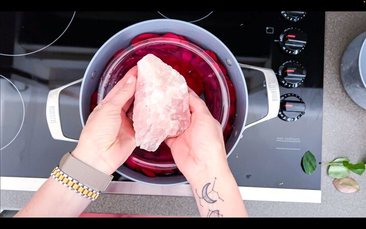 easy crystal infused rose water recipe