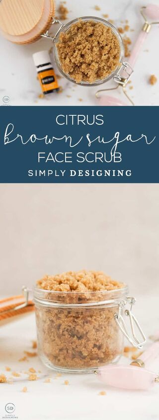 citrus brown sugar face scrub