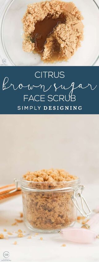 citrus brown sugar face scrub