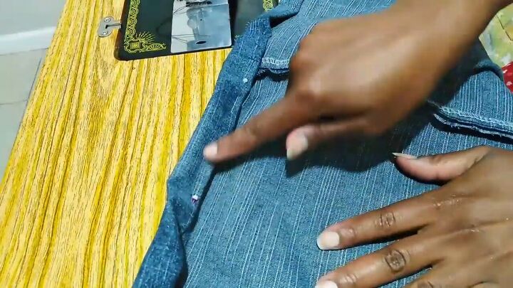 how to make a skirt from jeans in 4 easy steps, how to make a jeans skirt