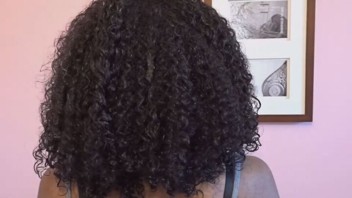 a simple 5 step wash go routine for frizz free natural hair, Leaving hair to air dry