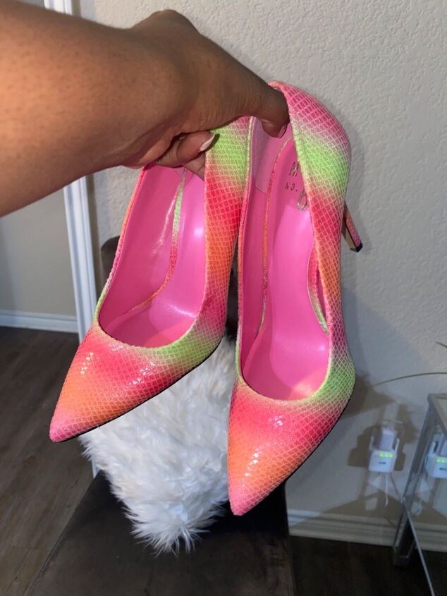how to style pink and neon pumps