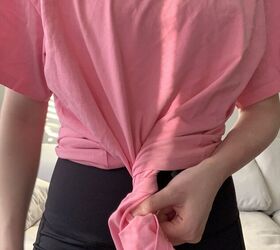 The simple twist trick that makes oversized shirts look gorgeous