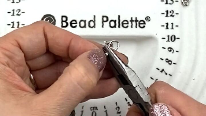 how to make a beautiful floating bead necklace in a few simple steps, Crimping the bead