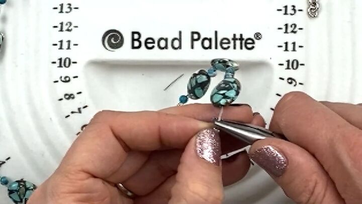 how to make a beautiful floating bead necklace in a few simple steps, Crimping the second bead