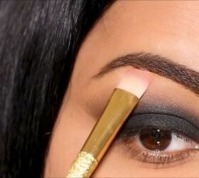 हिंदी Step By Step BLACK GLITTER SMOKEY Eye Makeup Tutorial 