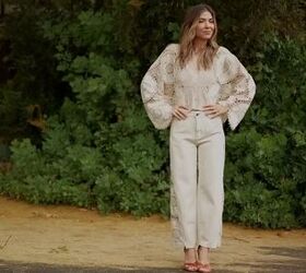 how to make a free people inspired top pants out of a tablecloth, How to make a top and pants out of a tablecloth