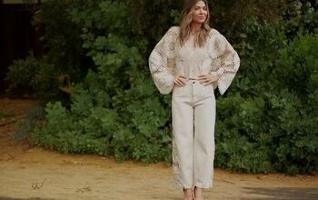How to Make a Free People-Inspired Top & Pants Out of a Tablecloth