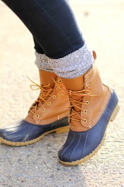 8 quintessentially preppy shoe styles how to wear them, Duck boots