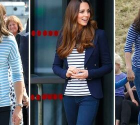kate middleton s casual style how to dress like an off duty duchess, Kate Middleton wearing striped tops