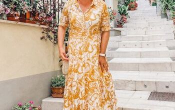 Wearing My Flowy Maxi Dress in Casoli Italy