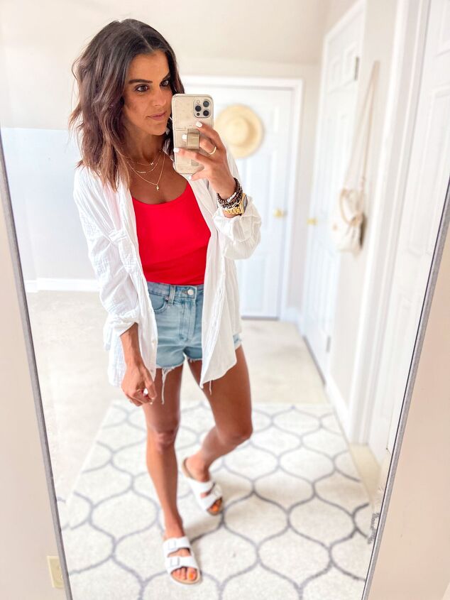 4th of july outfits with a red tank