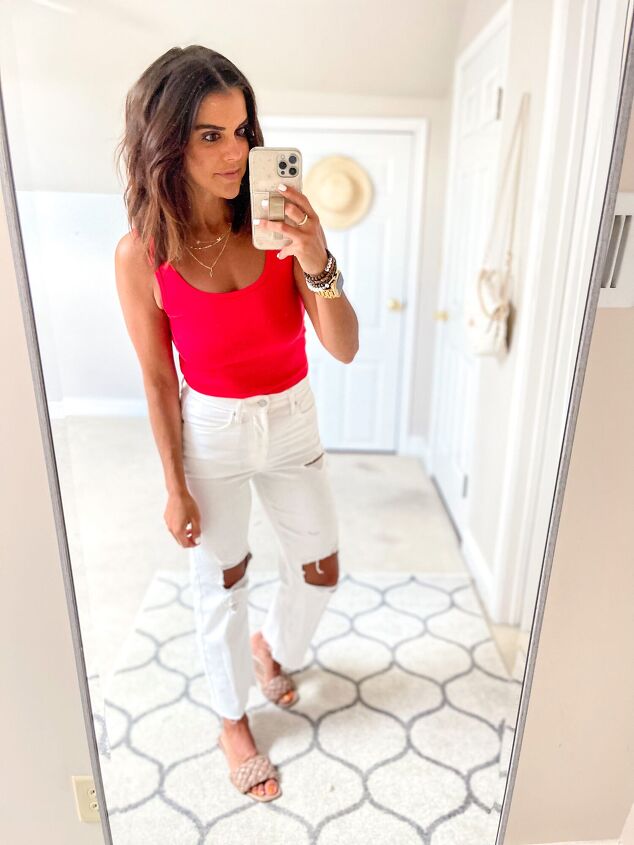 4th of july outfits with a red tank
