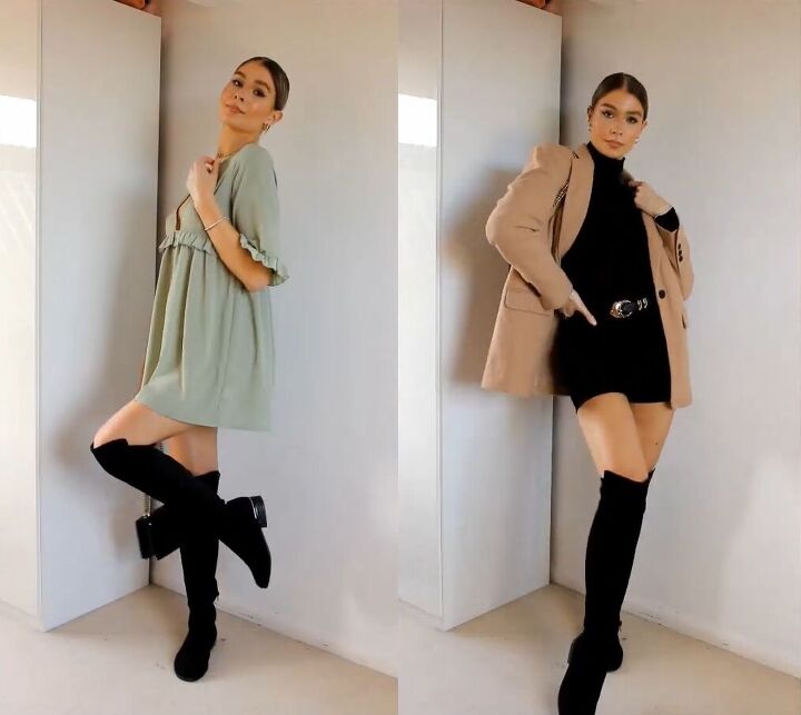 9 easy styling tips for how to dress when you re tall, Thigh high boots