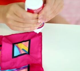 3 super easy diy accessories you can make for the summer, Folding and gluing a square silk scarf
