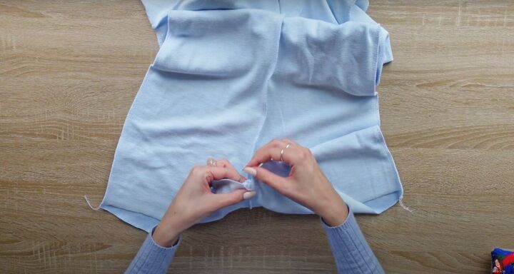 how to sew a playsuit make a cute diy romper from scratch, Closing the gusset seam