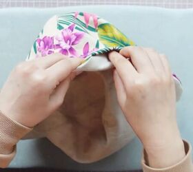 quick easy reversible tulip hat sewing pattern, Rolling out the seams