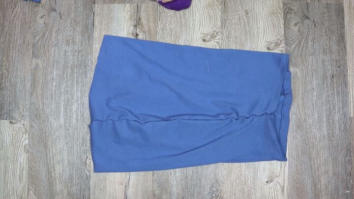 how to make a no sew no glue diy skirt and tube top using t shirts, DIY no sew skirt