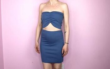 How to Make a No-Sew & No-Glue DIY Skirt and Tube Top Using T-Shirts